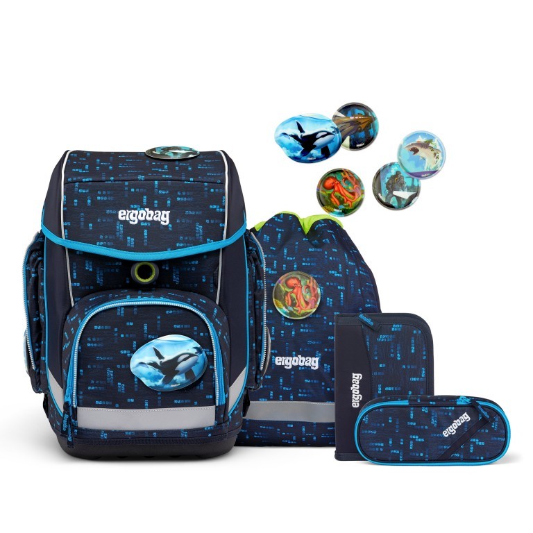 Ergobag Cubo Schulranzen TiefseetauchBär – Set 5-tlg.