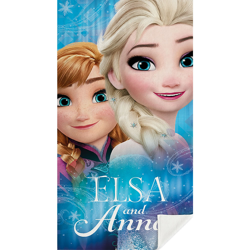 Frozen Kinder Strandtuch XXL Anna und Elsa Hautsympathisch Trocknergeeignet