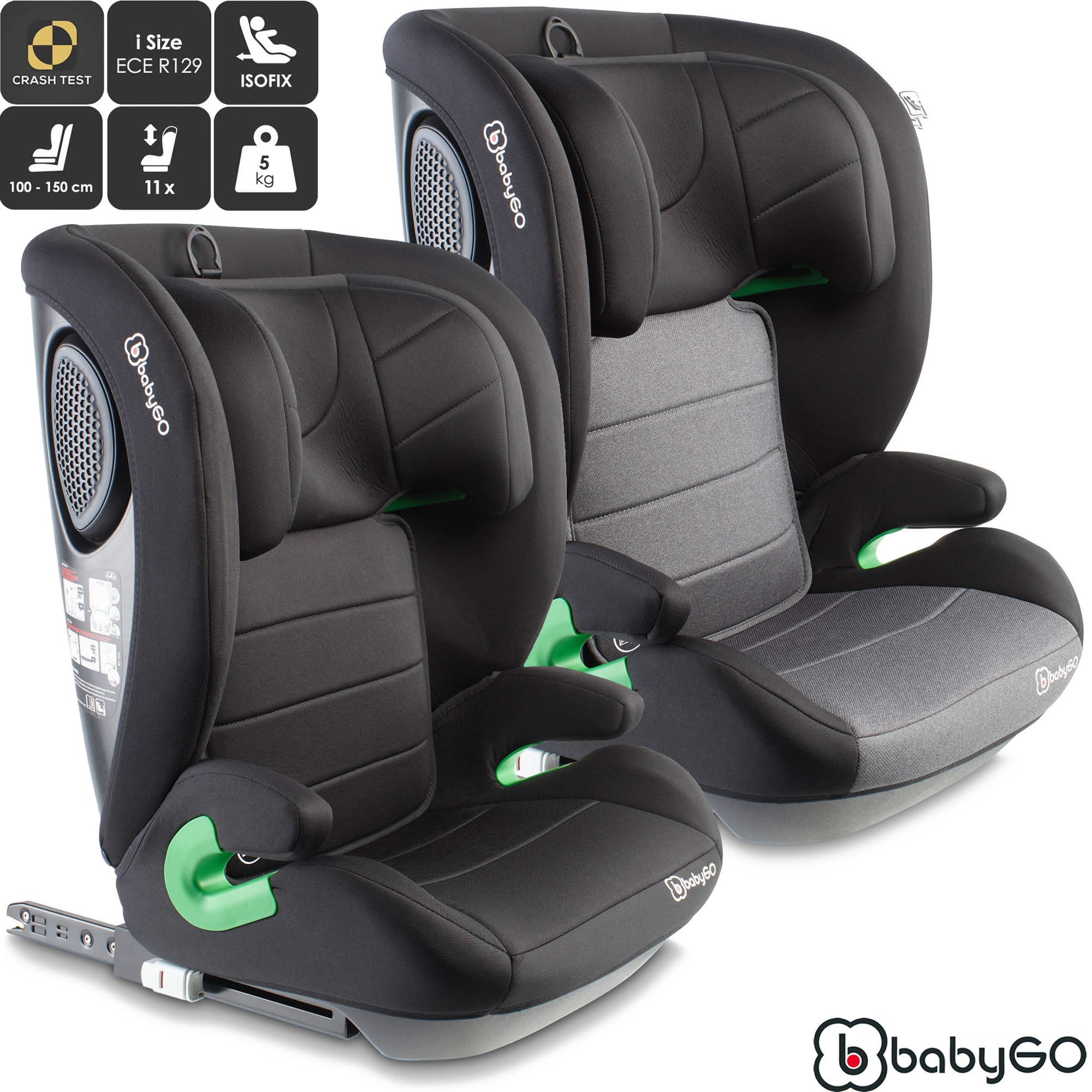 Babygo Autositz Kindersitz SafeChild 2 I-Size Isofix 100-150cm