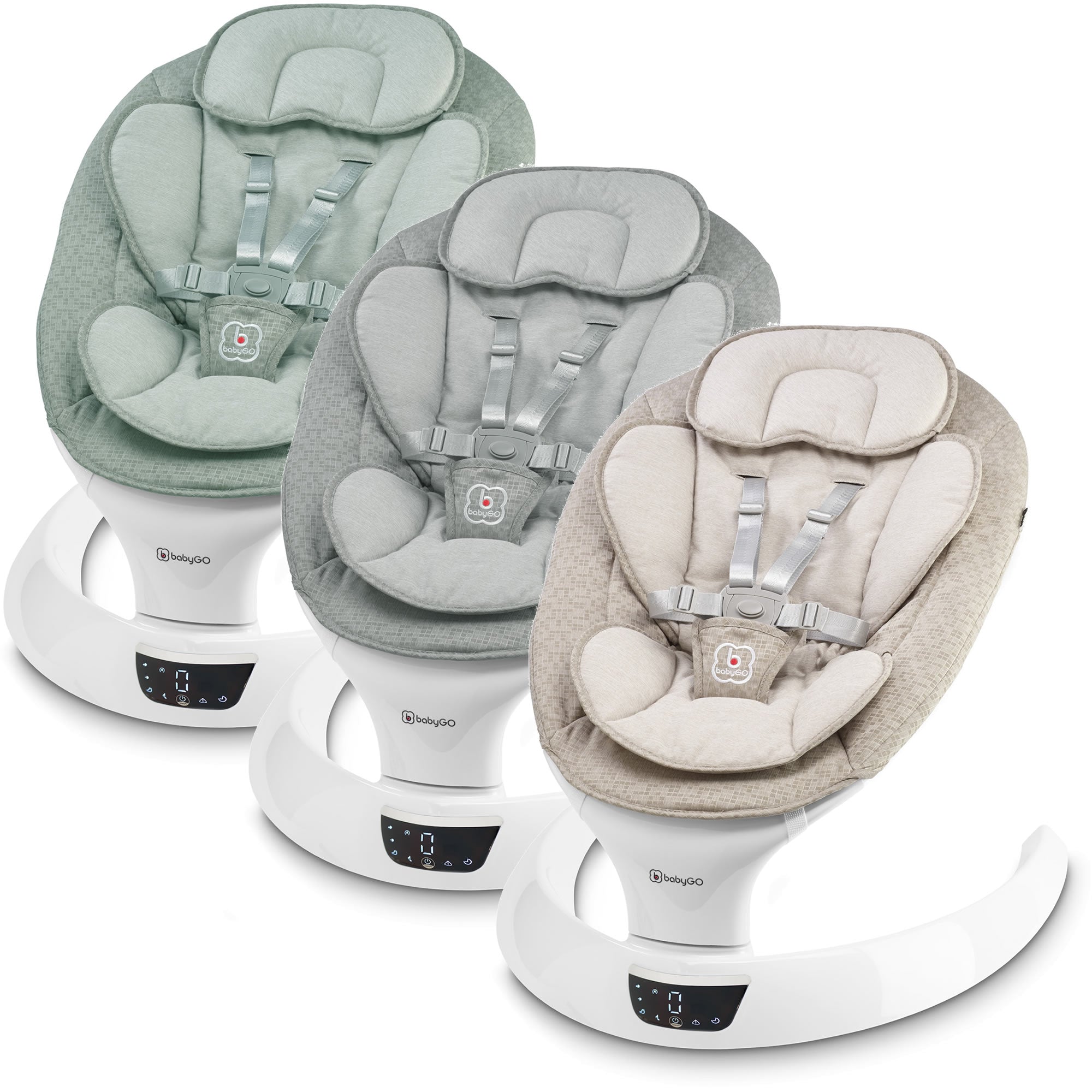 BabyGo Babywippe Elektrische Wippe mit Musik Swing