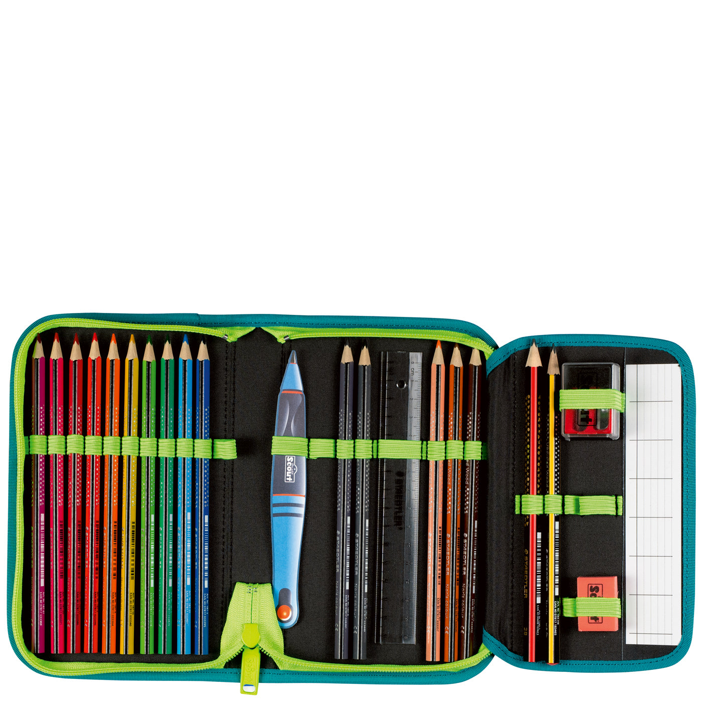 Scout Neo Exklusiv Superflash Extreme Lizard – ergonomisches Schulranzen-Set