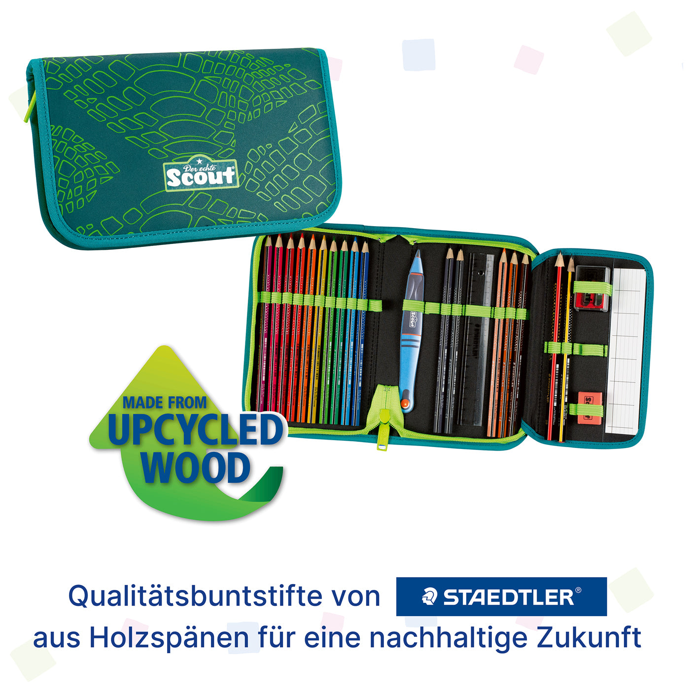 Scout Neo Exklusiv Superflash Extreme Lizard – ergonomisches Schulranzen-Set