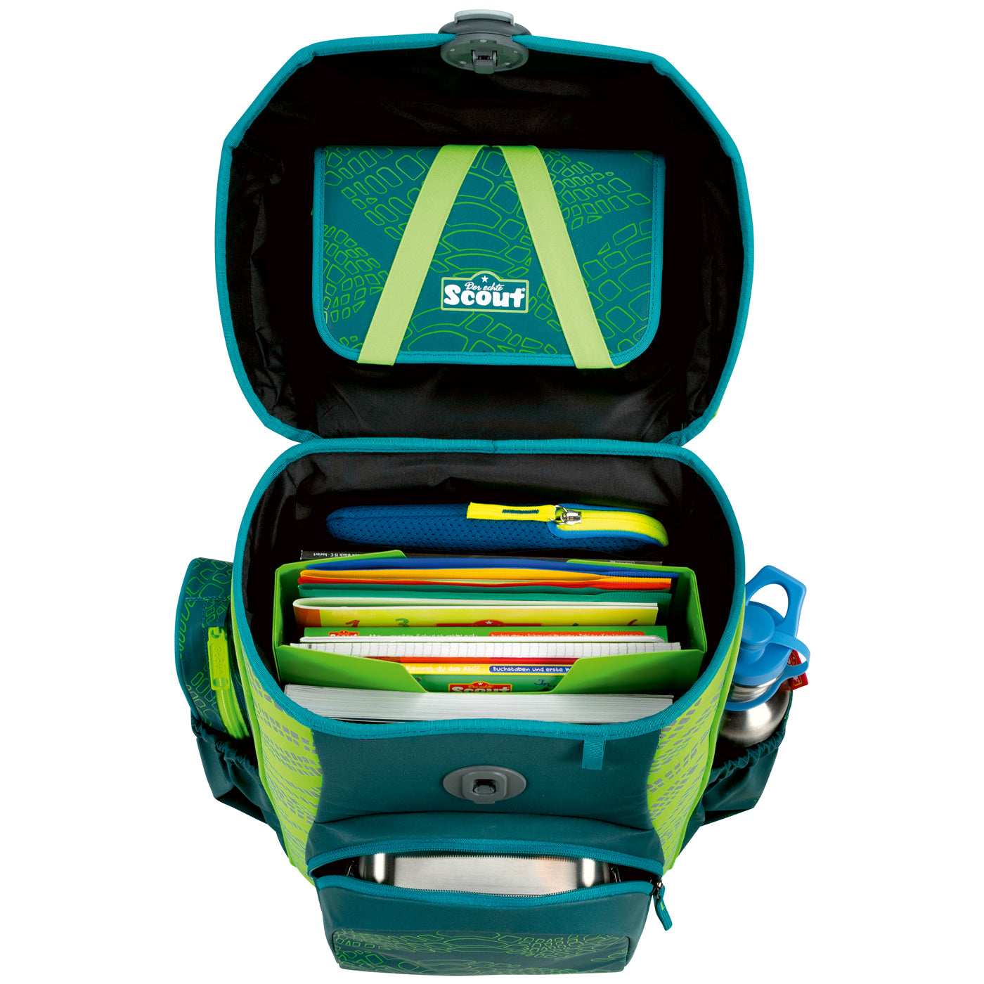 Scout Neo Exklusiv Superflash Extreme Lizard – ergonomisches Schulranzen-Set