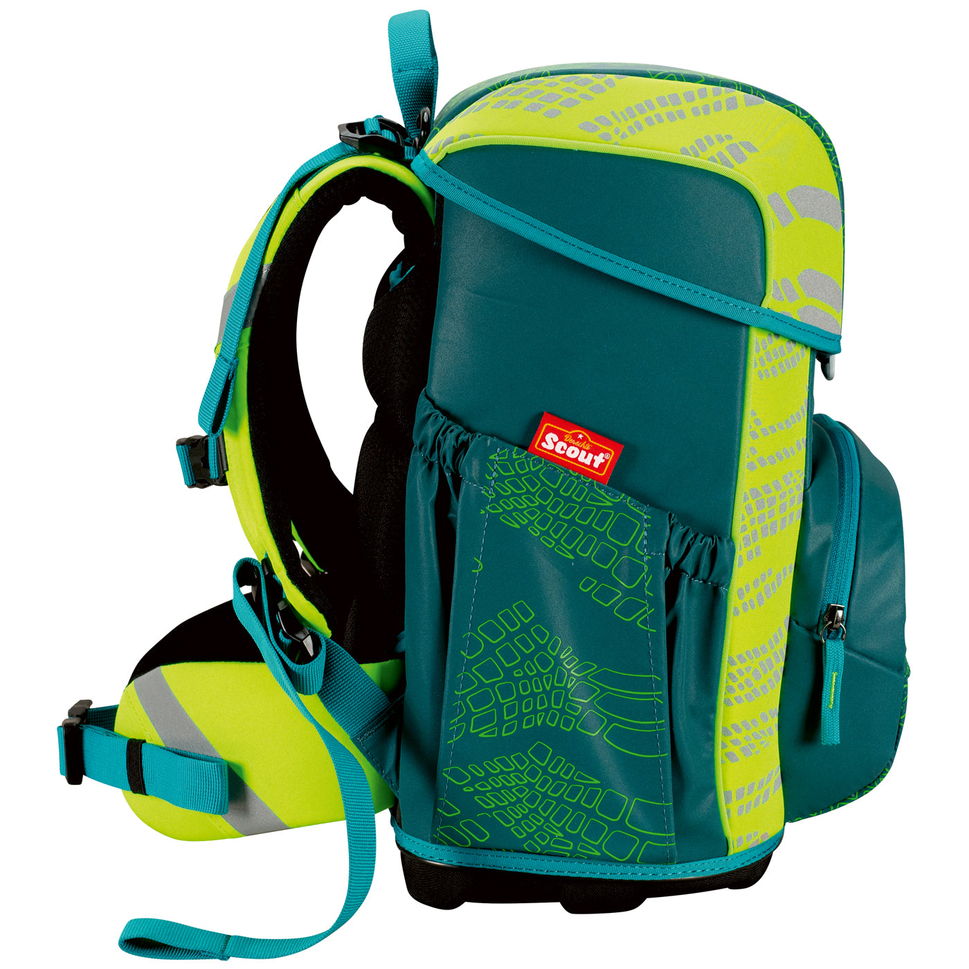 Scout Neo Exklusiv Superflash Extreme Lizard – ergonomisches Schulranzen-Set