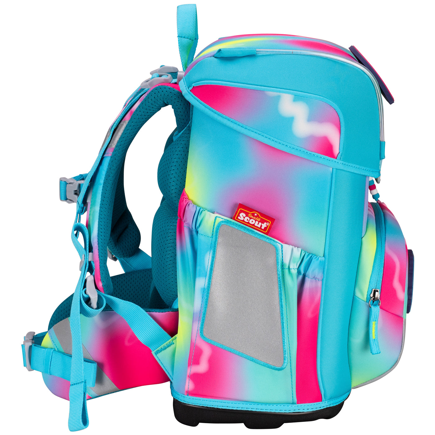 Scout Schulranzen Set Neo Exklusiv Safety Happy Rainbow