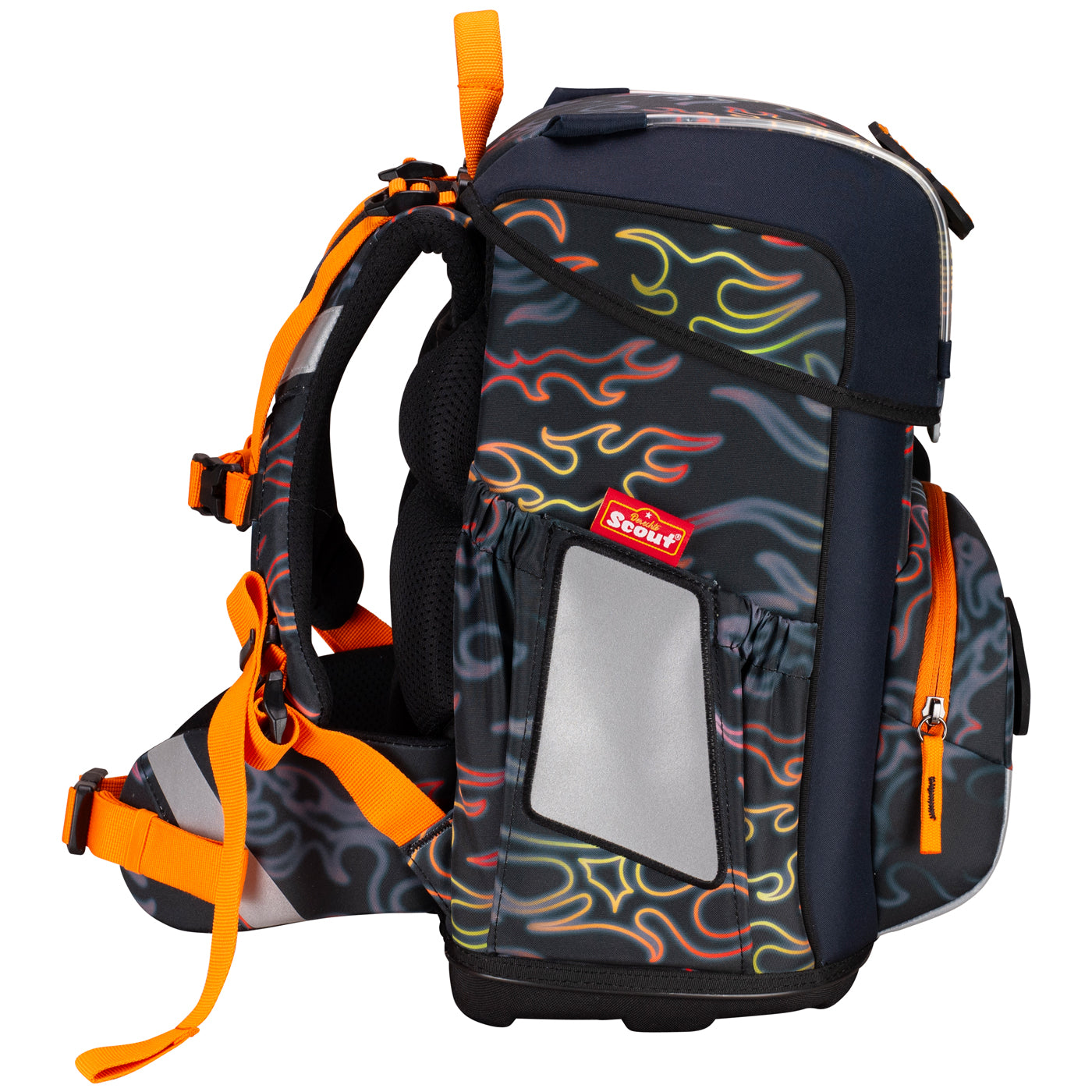 Scout Schulranzen-Set Safety Light Flames – ergonomisch & sicher
