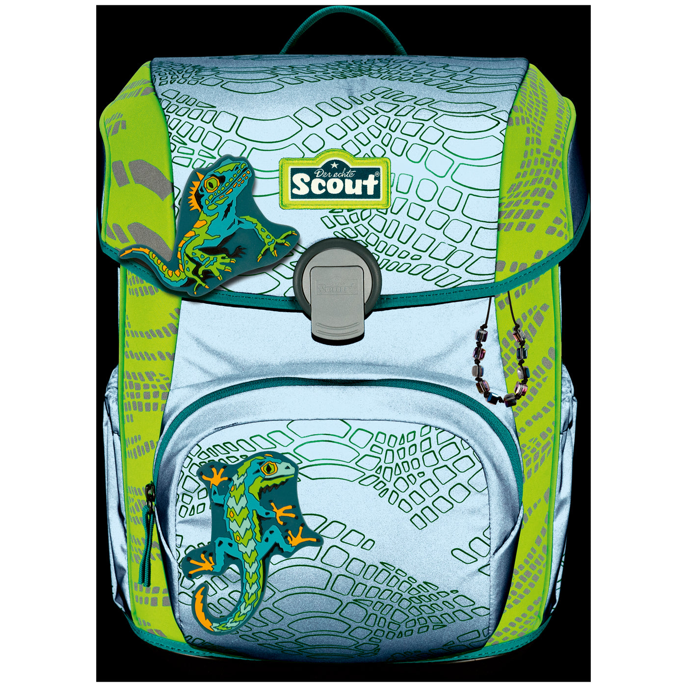 Scout Neo Exklusiv Superflash Extreme Lizard – ergonomisches Schulranzen-Set