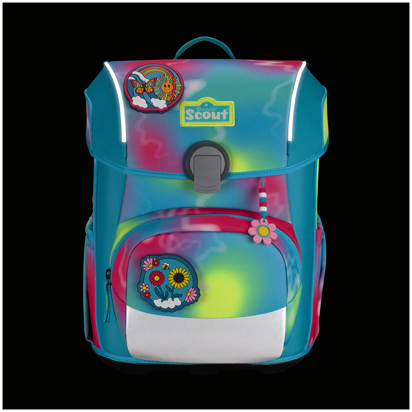 Scout Schulranzen Set Neo Exklusiv Safety Happy Rainbow