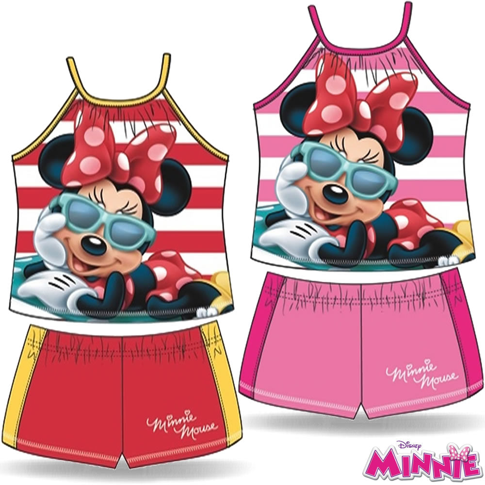 Minnie Maus Shirt Top 2 Teiler Kurze Hose Mädchen Kinder Disney