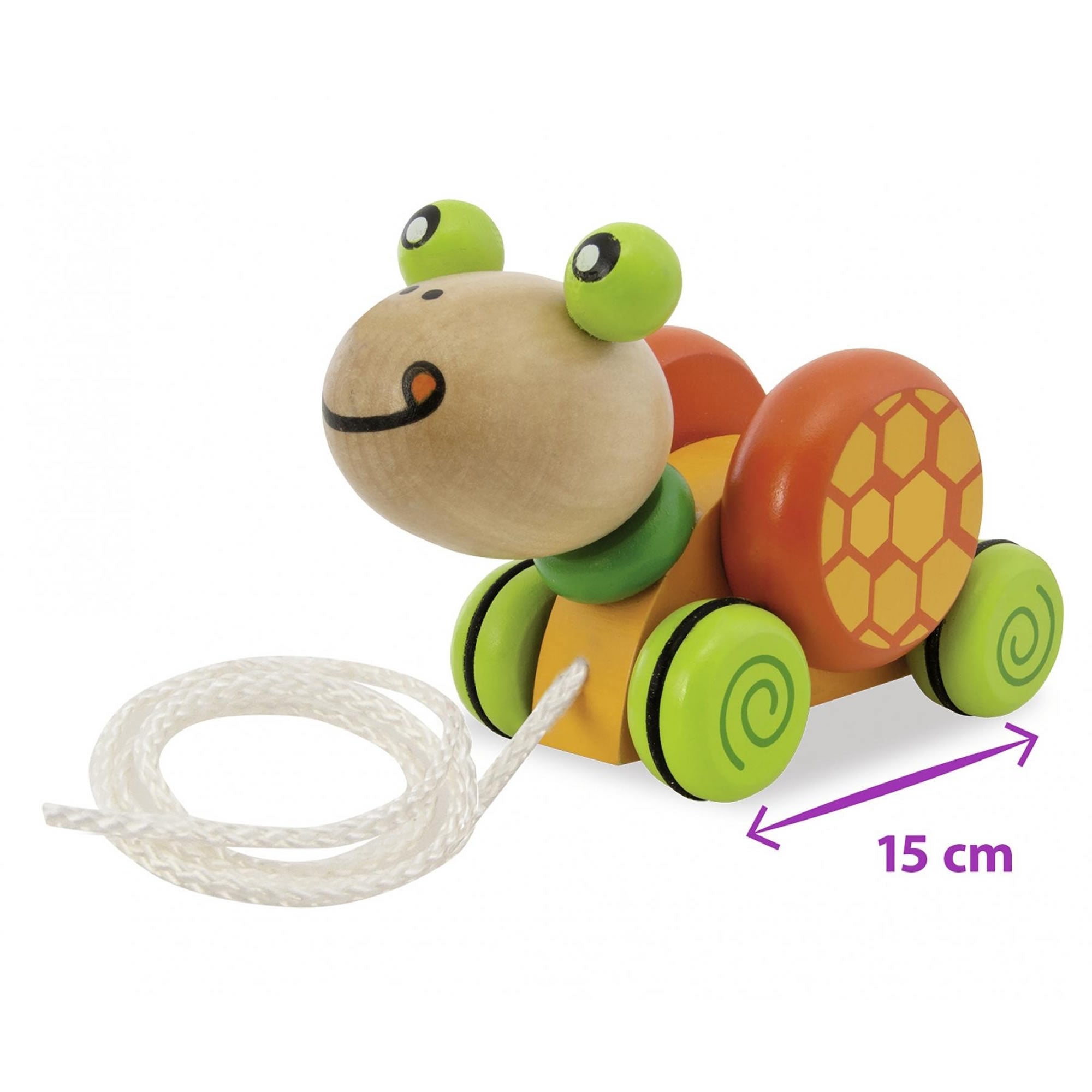 Eichhorn Heros Nachziehtier Holz Schildkröte