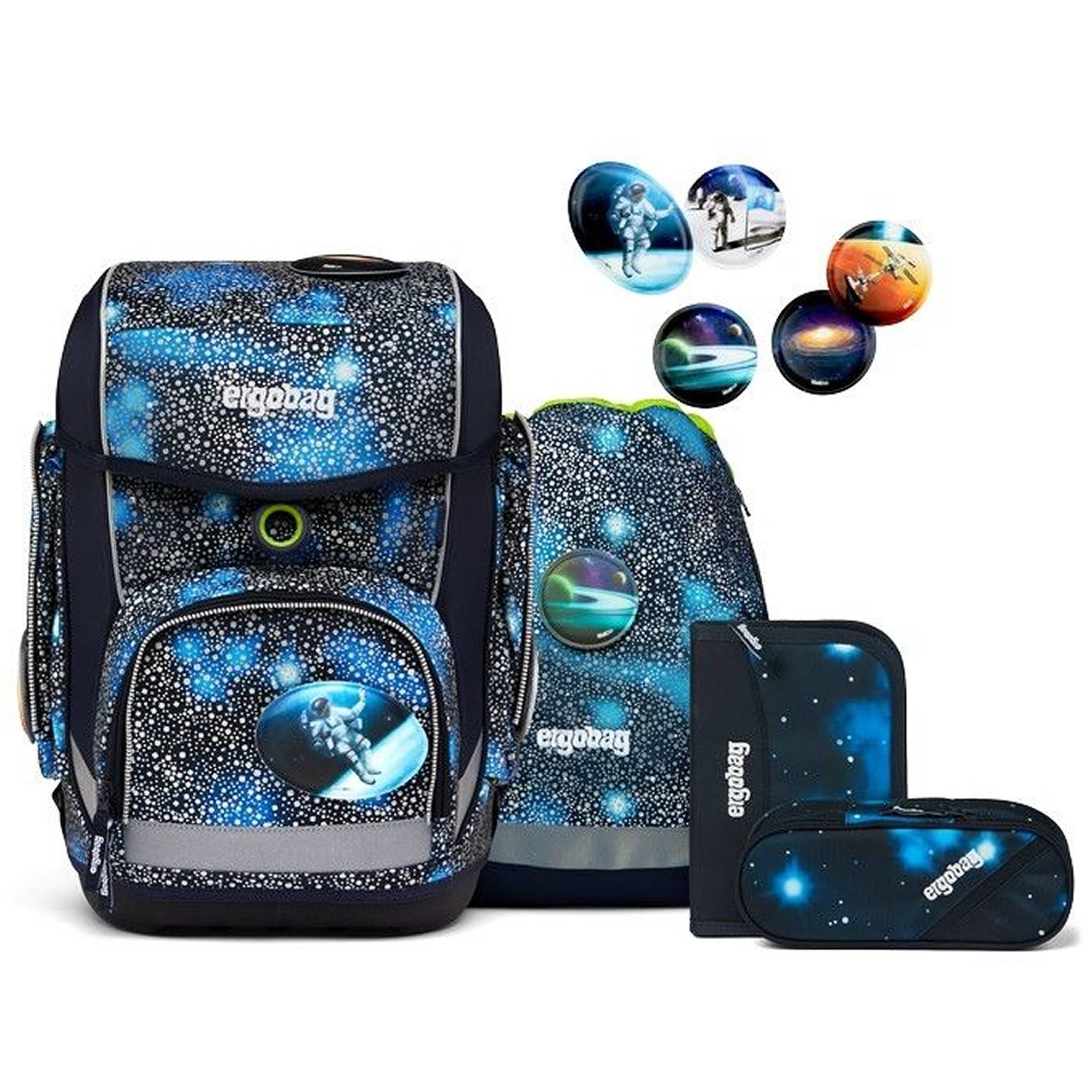 Ergobag Cubo Schulranzen Bär Anhalter durch die Galaxis – Set 5-tlg.