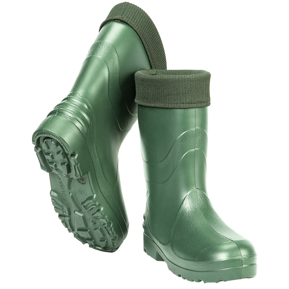 KOLMAX Damen Gummistiefel gefüttert – Leichte EVA-Stiefel für Garten & Regen