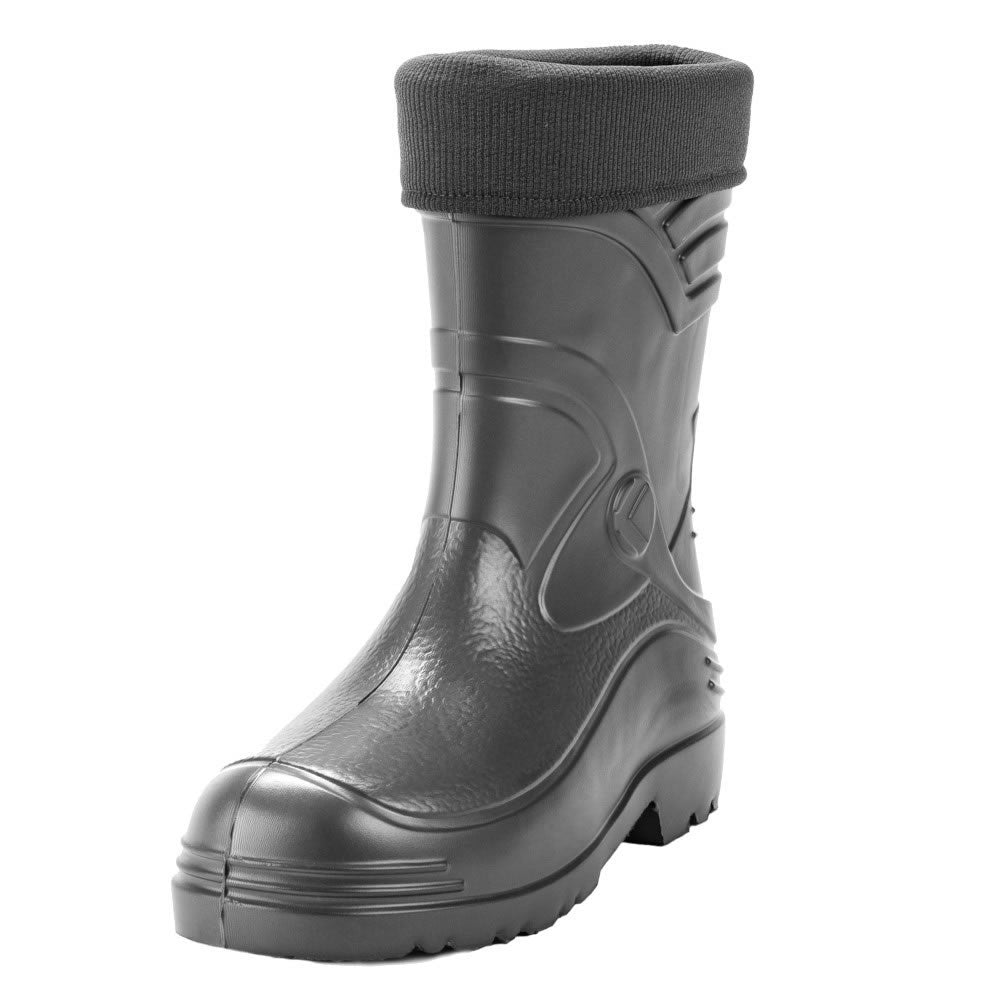 KOLMAX Herren Gummistiefel Garten gefüttert EVA leicht 034