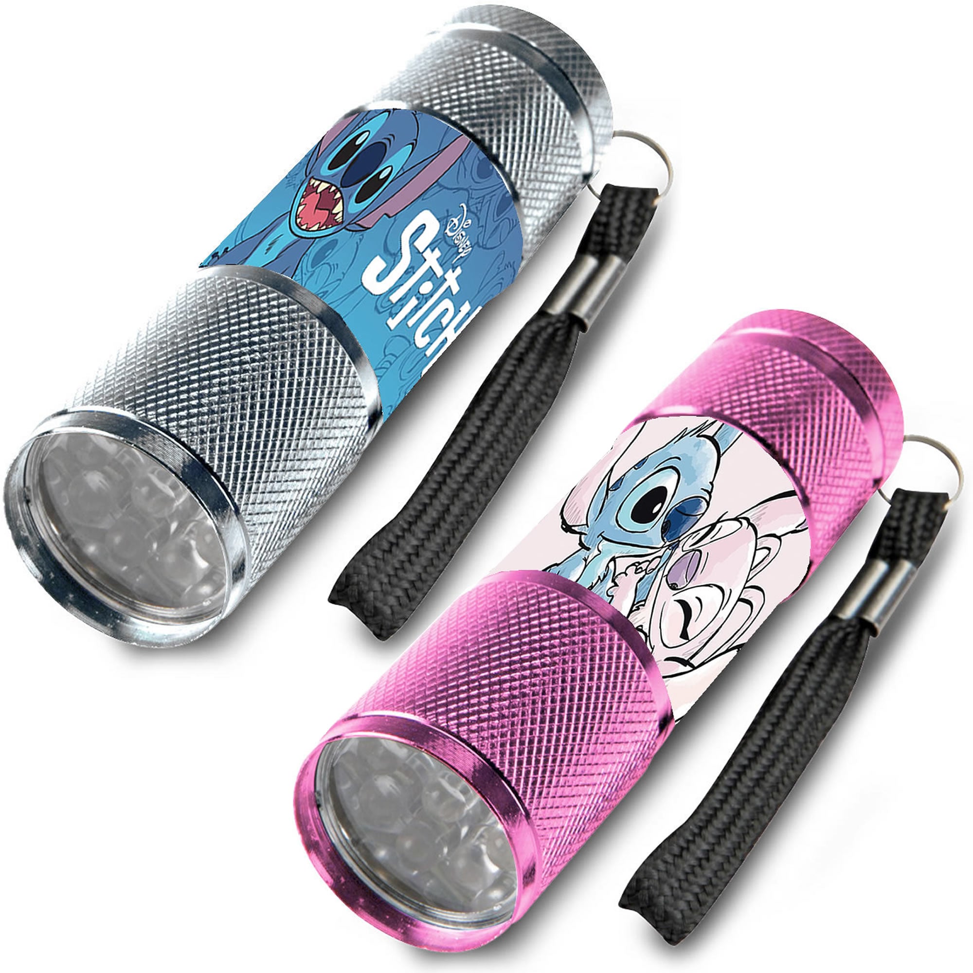 Lilo & Stitch Taschenlampe LED – Kompakte Aluminium Lampe mit Trageband für Kinder