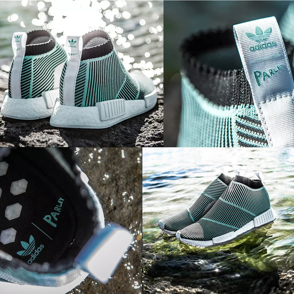 Adidas NMD CS1 Parley Primeknit Sneakers - Blau, Sockenschuhe