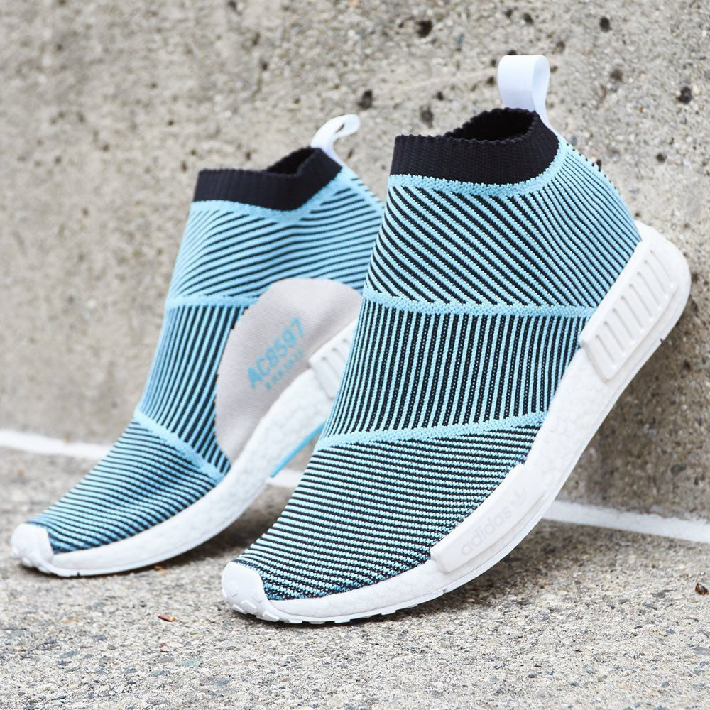 Adidas NMD CS1 Parley Primeknit Sneakers - Blau, Sockenschuhe