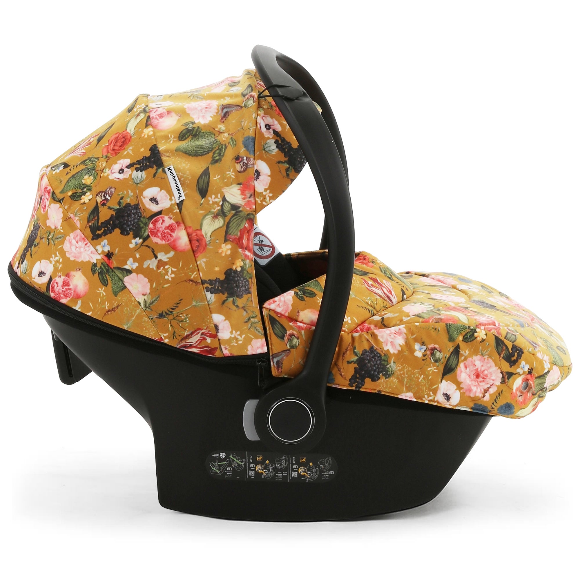 Avionaut Cosmo 2.0 i-Size Babyschale – Flowers Gelb | Knirpsenland Retro Style