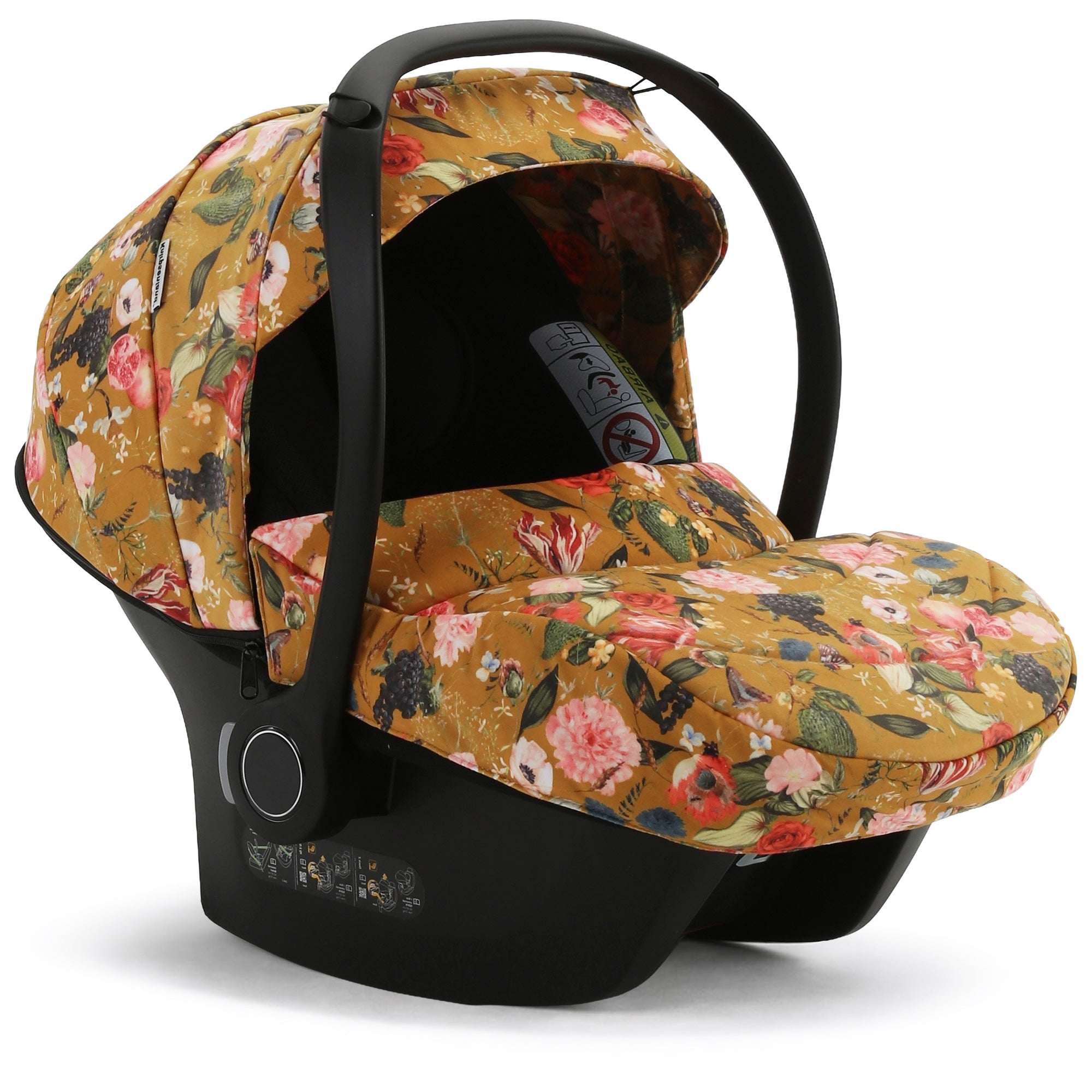 Avionaut Cosmo 2.0 i-Size Babyschale – Flowers Gelb | Knirpsenland Retro Style