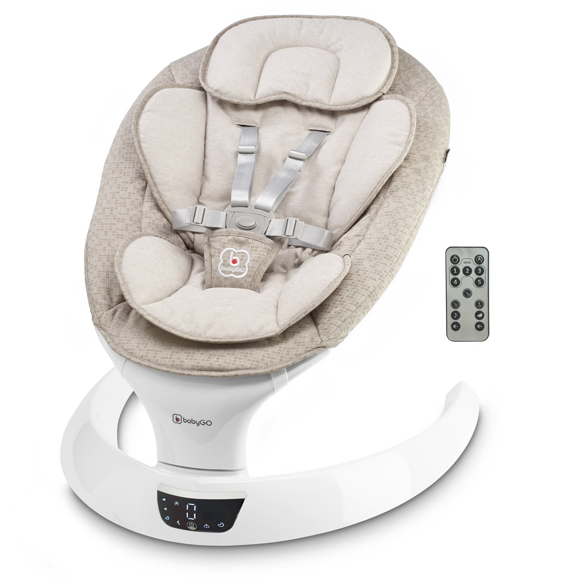 BabyGo Babywippe Elektrische Wippe mit Musik Swing