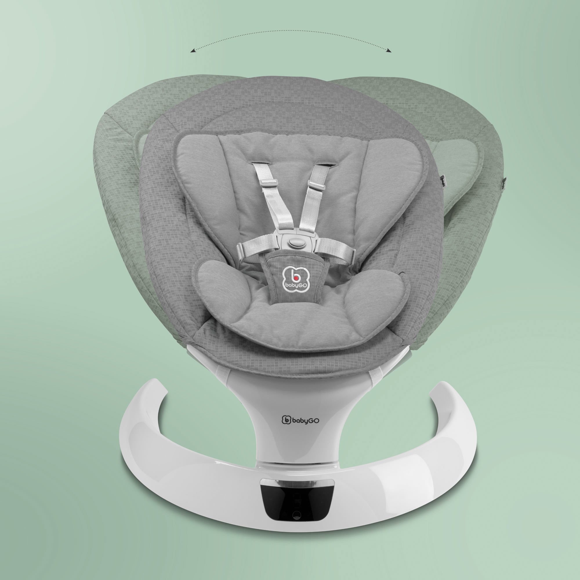 BabyGo Babywippe Elektrische Wippe mit Musik Swing