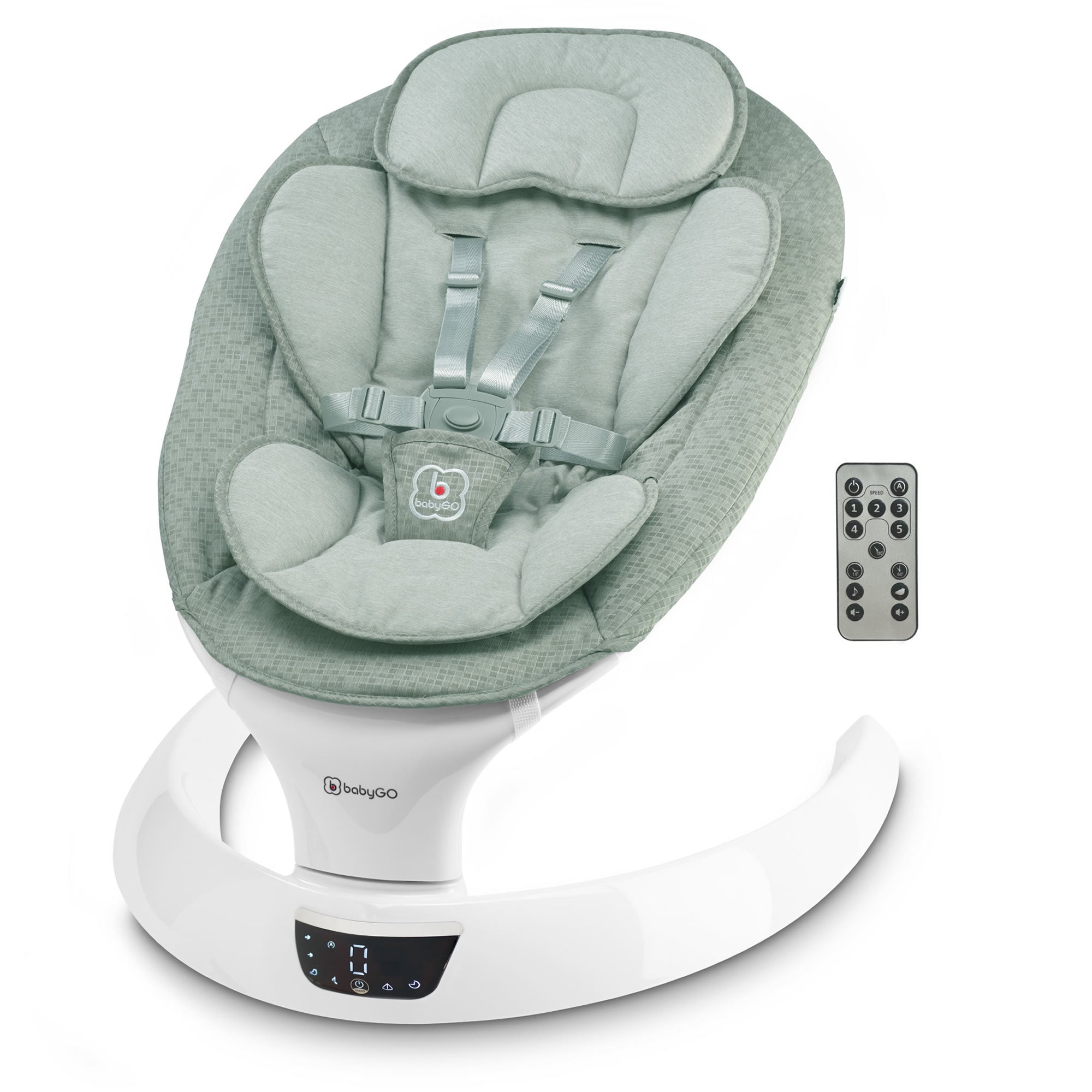 BabyGo Babywippe Elektrische Wippe mit Musik Swing