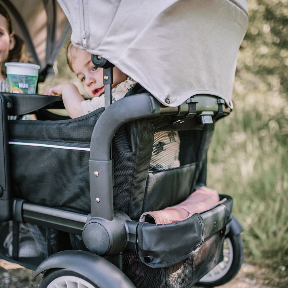 BabyGo Bollerwagen Zwillingswagen Kinderwagen Buggy Cozy Rider