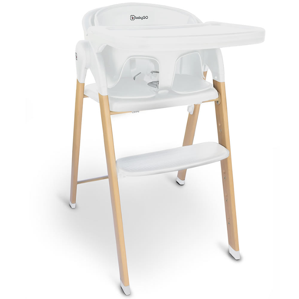 BabyGO Levels Hochstuhl 4in1 mit Babywippe – Mitwachsender Kinderhochstuhl