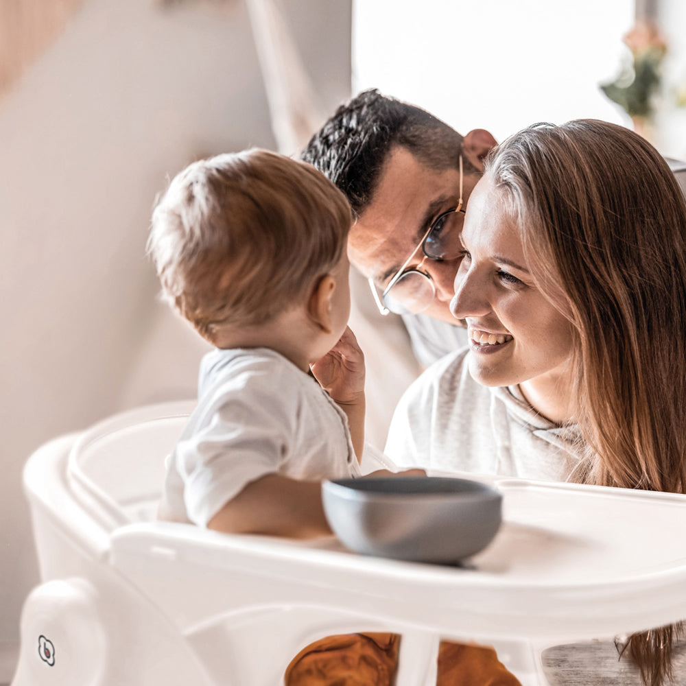 BabyGO Levels Hochstuhl 4in1 mit Babywippe – Mitwachsender Kinderhochstuhl