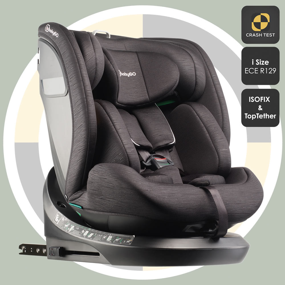 babyGO Protection 360 i-Size Kindersitz 40–150 cm – ISOFIX & Top Tether
