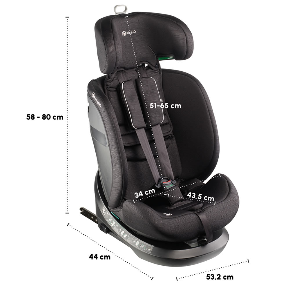 babyGO Protection 360 i-Size Kindersitz 40–150 cm – ISOFIX & Top Tether