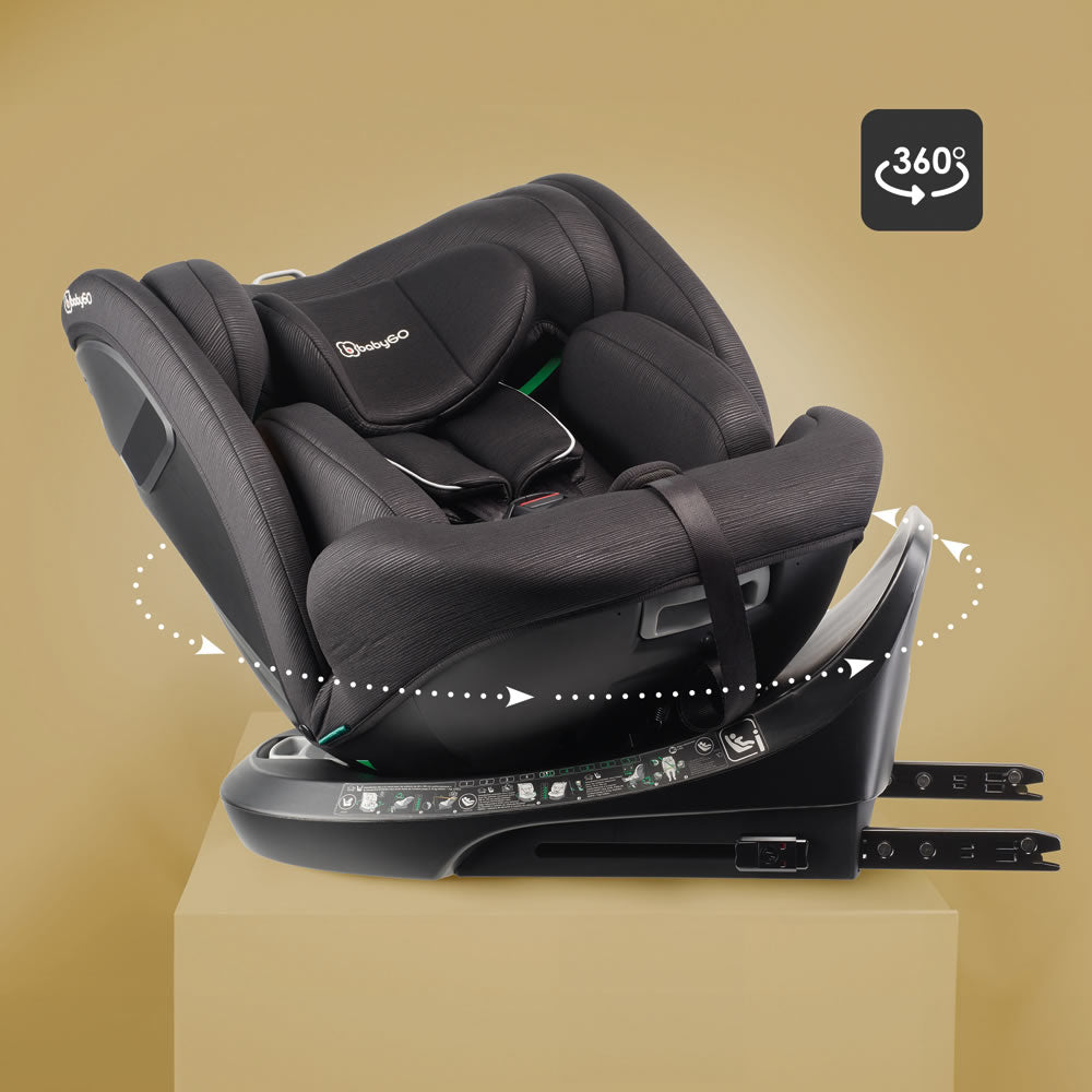 babyGO Protection 360 i-Size Kindersitz 40–150 cm – ISOFIX & Top Tether
