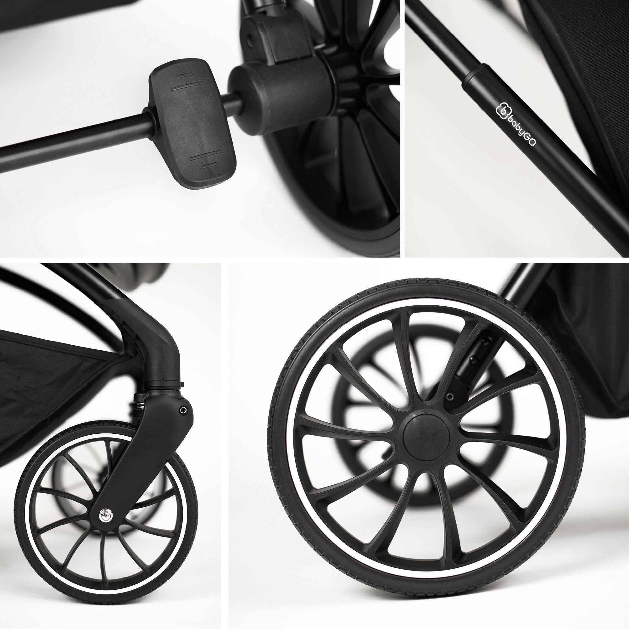 BabyGo Kinderwagen Harmony 3in1 Komplettset inkl. Babyschale