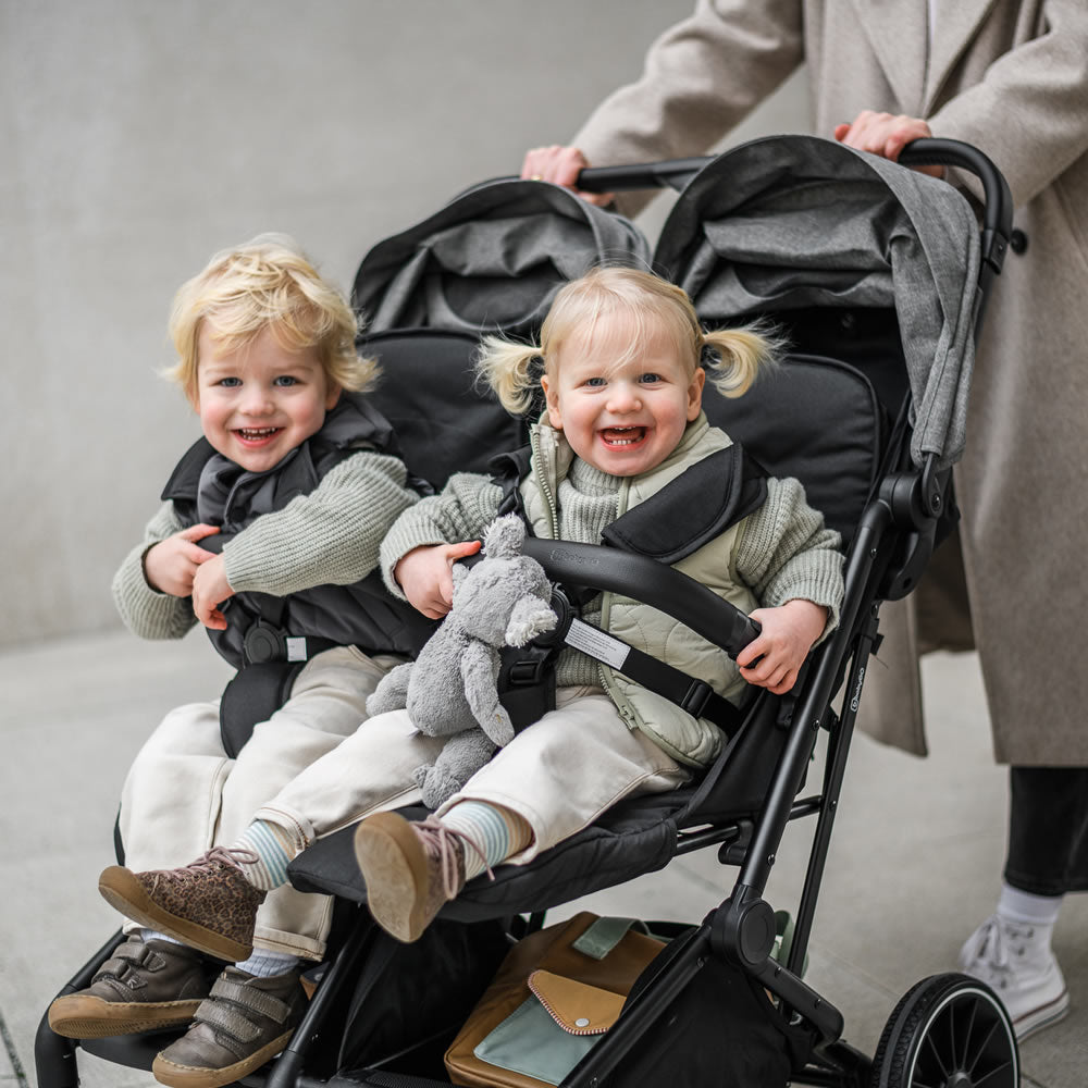 BabyGo Zwillingswagen Geschwisterbuggy Buggy Kinderwagen GoTwice