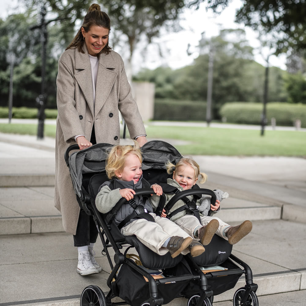 BabyGo Zwillingswagen Geschwisterbuggy Buggy Kinderwagen GoTwice