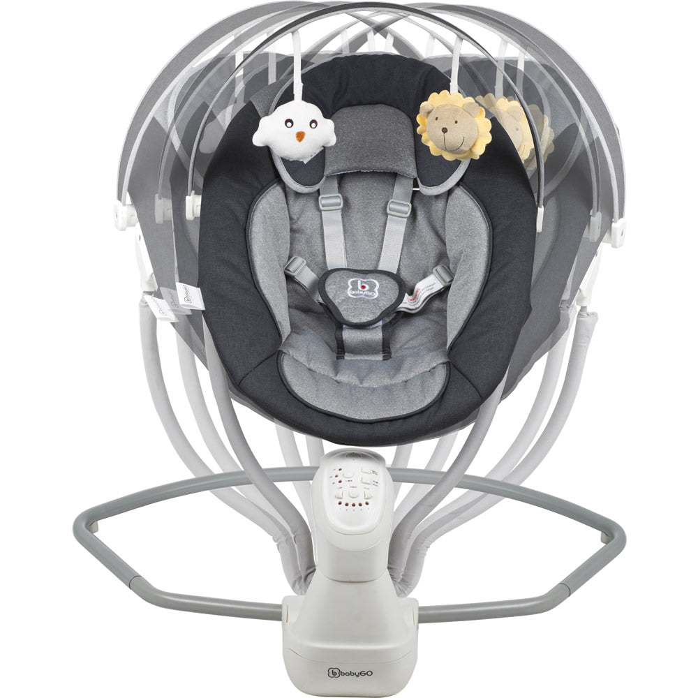 BabyGo Babywippe Elektrische Baby Schaukel Cuddly