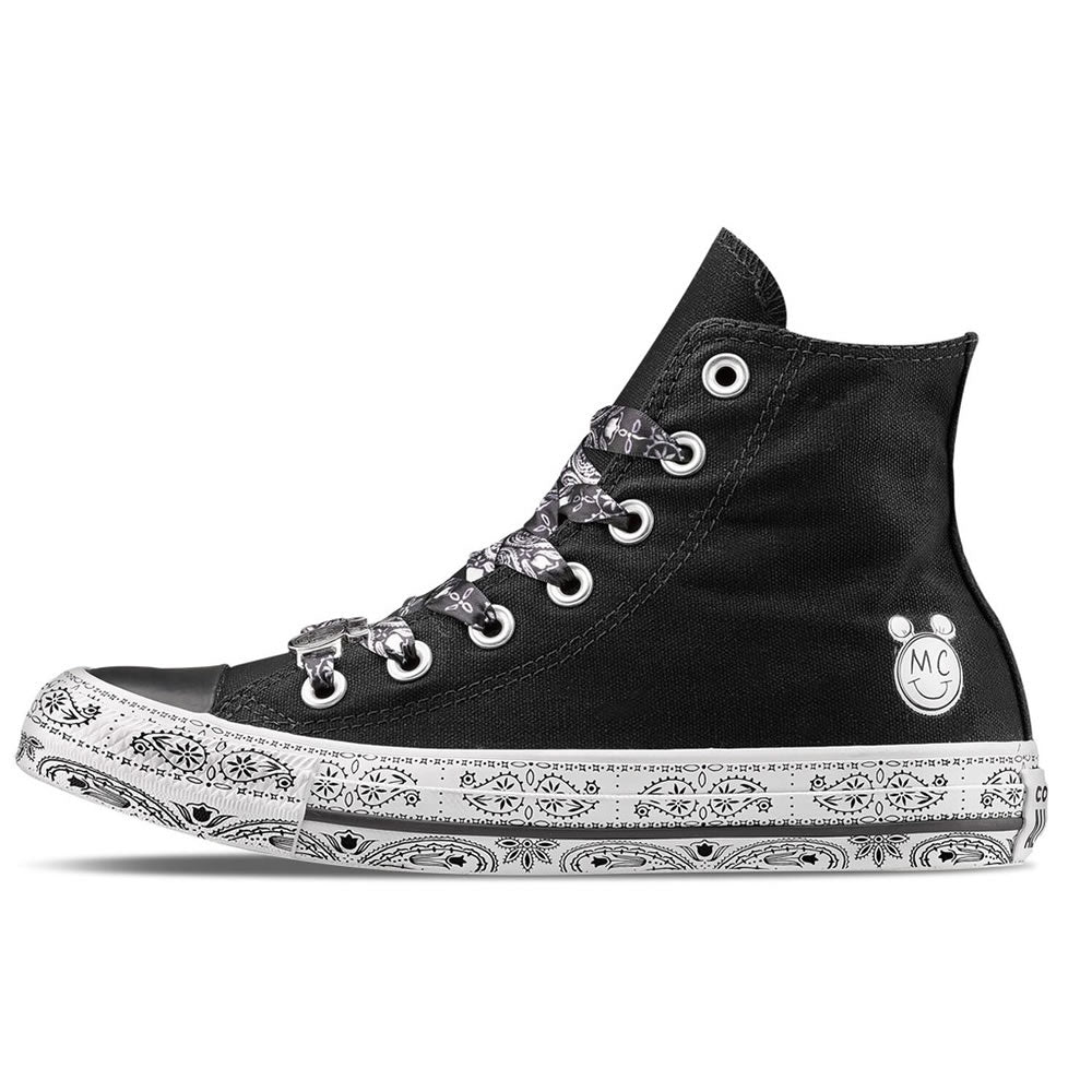 Converse Schuhe Miley Cyrus Chucks High Top Sneakers – Schwarz Weiß