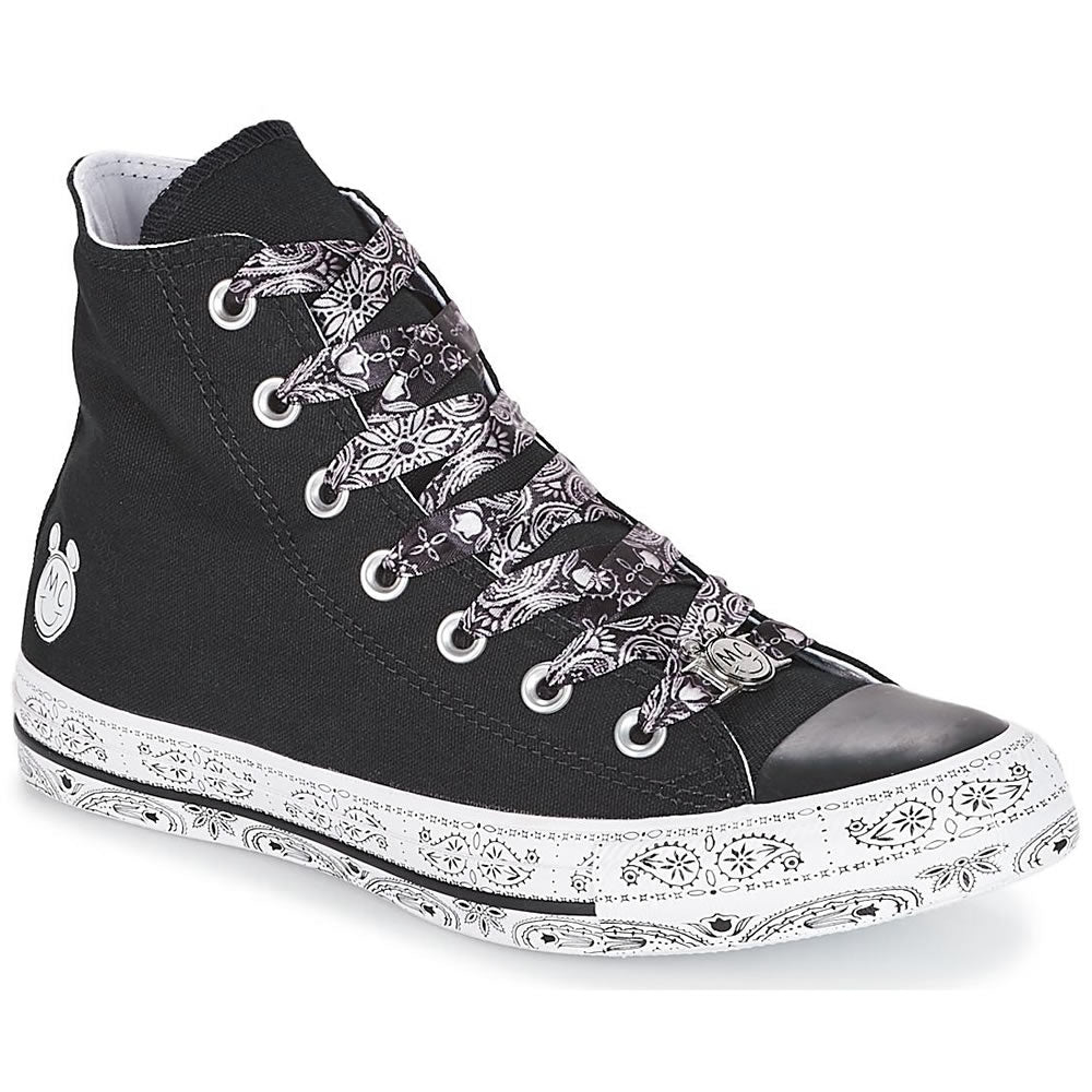 Converse Schuhe Miley Cyrus Chucks High Top Sneakers – Schwarz Weiß