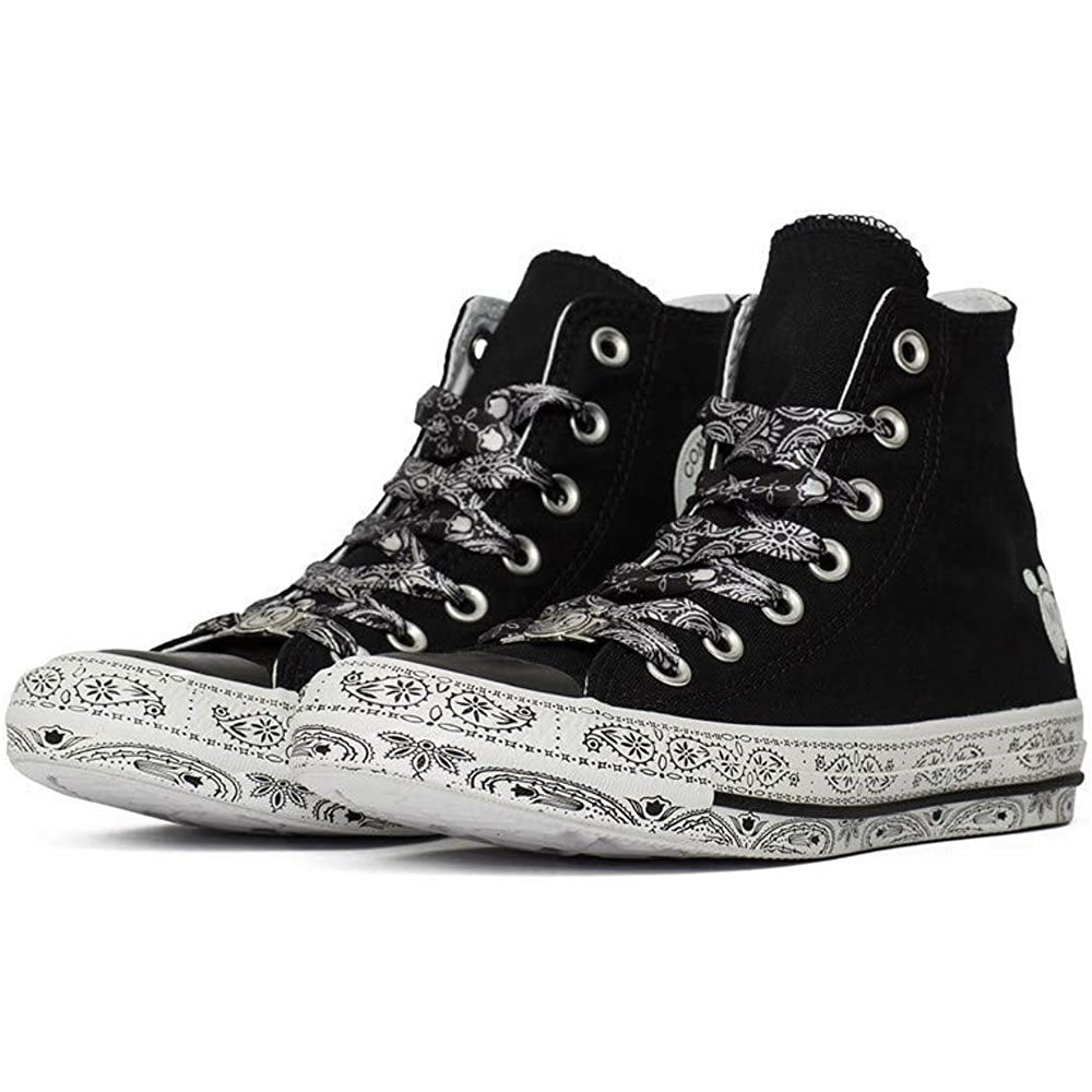 Converse Schuhe Miley Cyrus Chucks High Top Sneakers – Schwarz Weiß