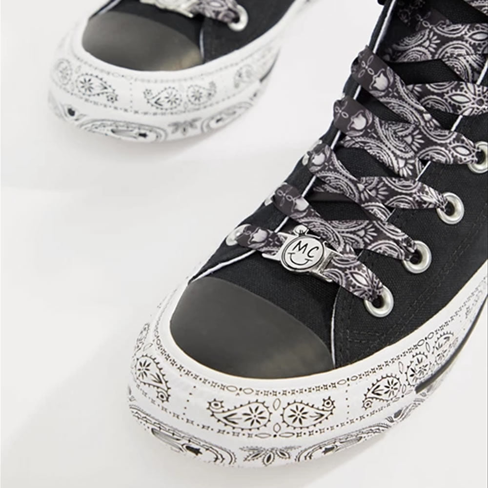 Converse Schuhe Miley Cyrus Chucks High Top Sneakers – Schwarz Weiß
