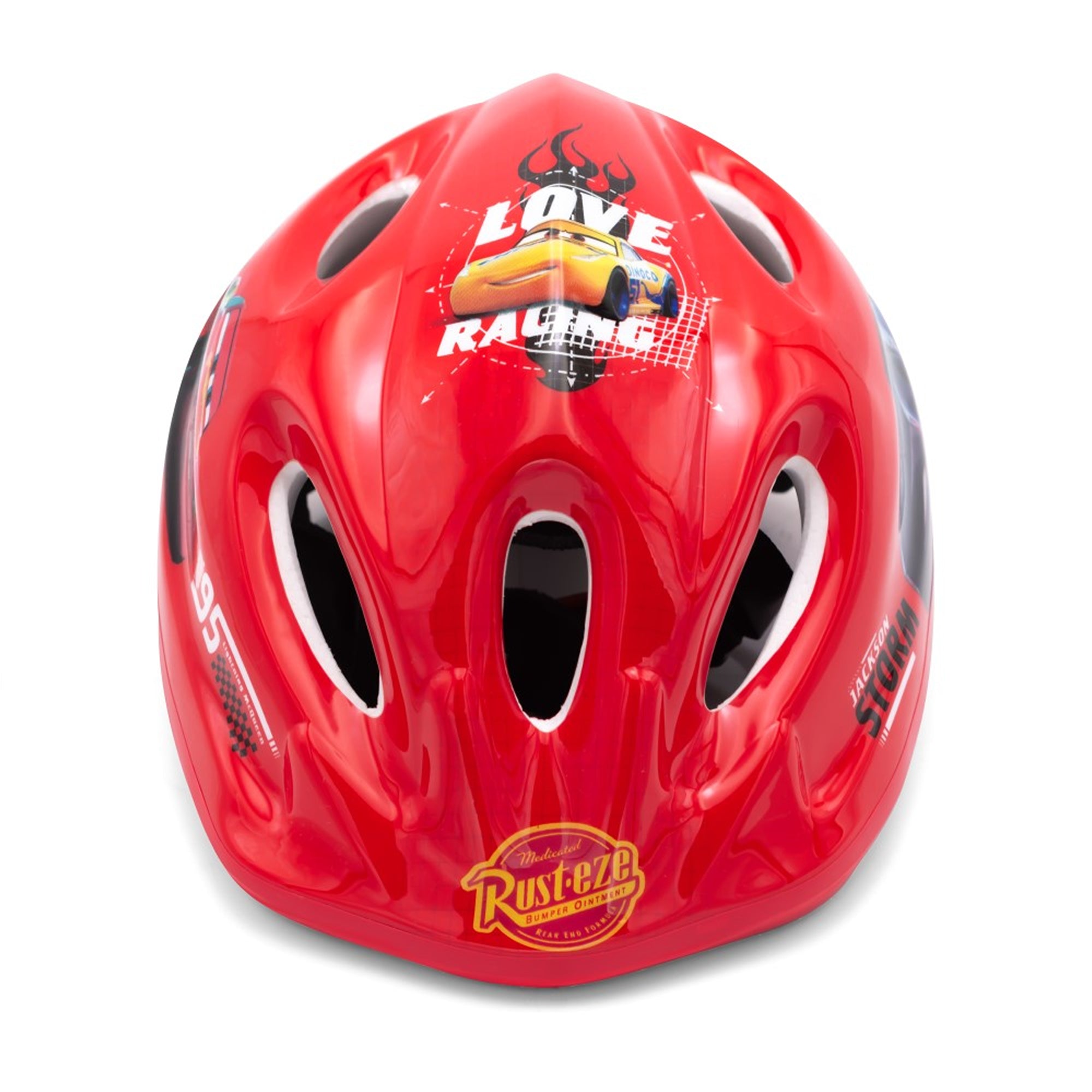 Cars Kinder Fahrradhelm – Disney Lightning McQueen Helm verstellbar 52–56 cm