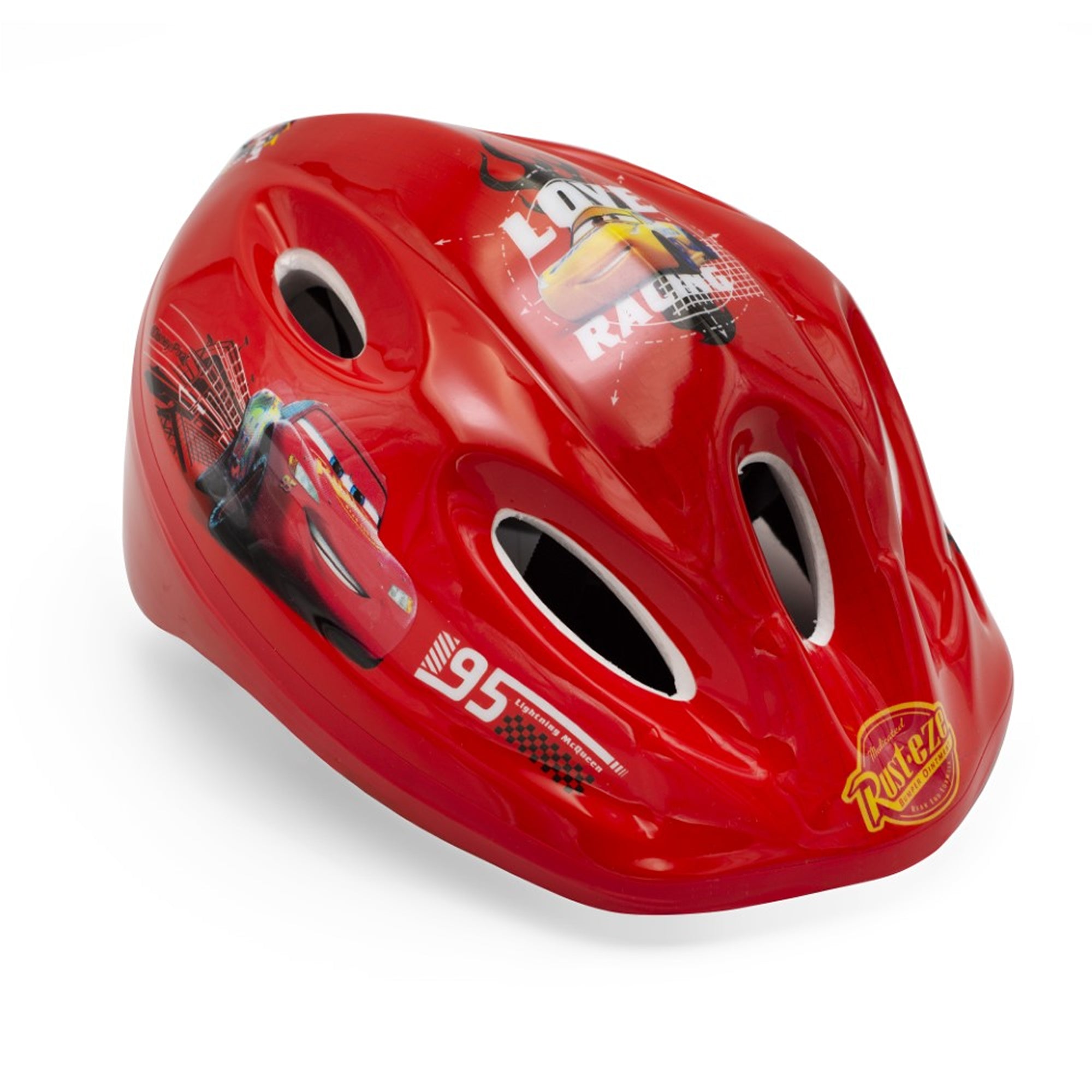 Cars Kinder Fahrradhelm – Disney Lightning McQueen Helm verstellbar 52–56 cm