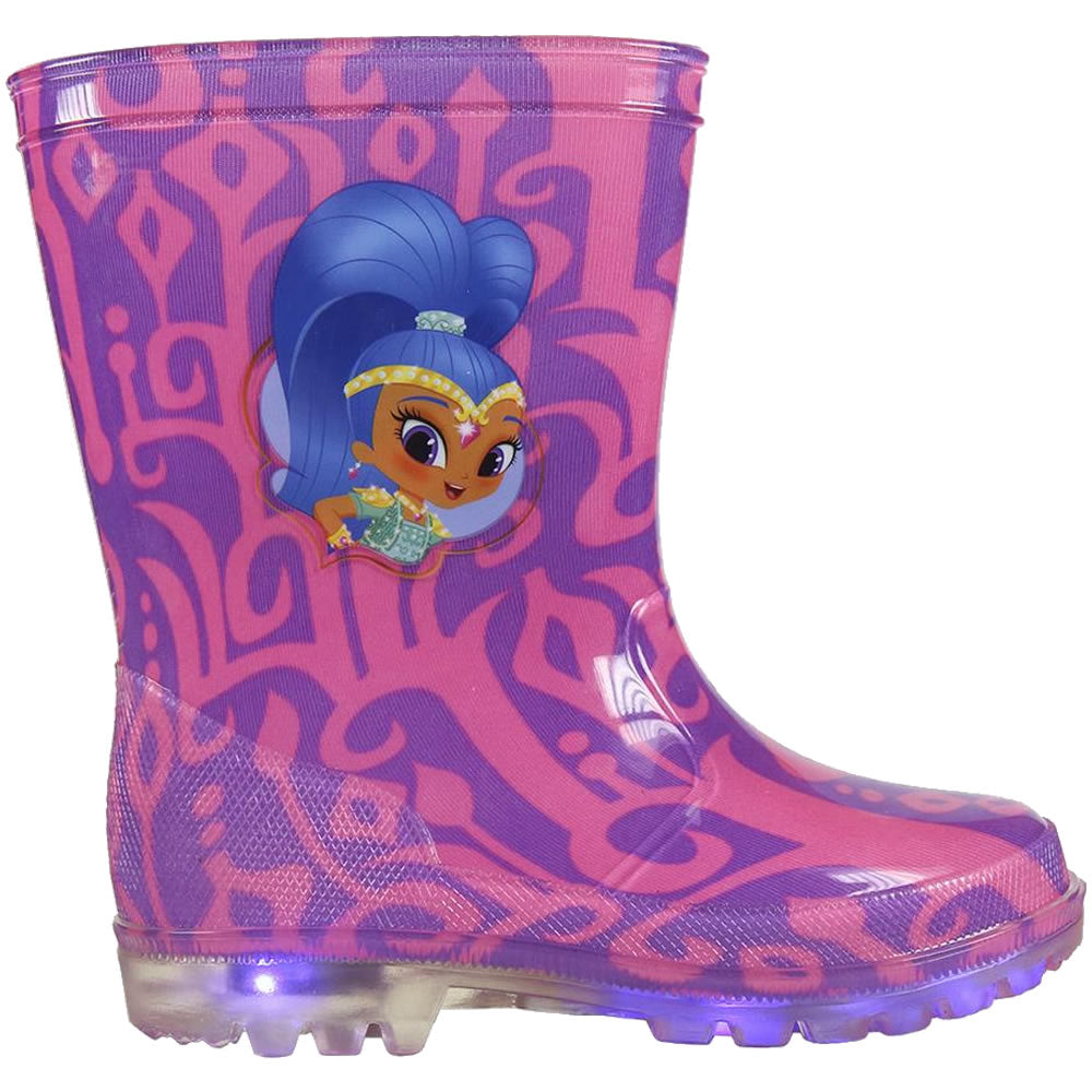 Shimmer and Shine LED Gummistiefel Kinder Mädchen Regenstiefel