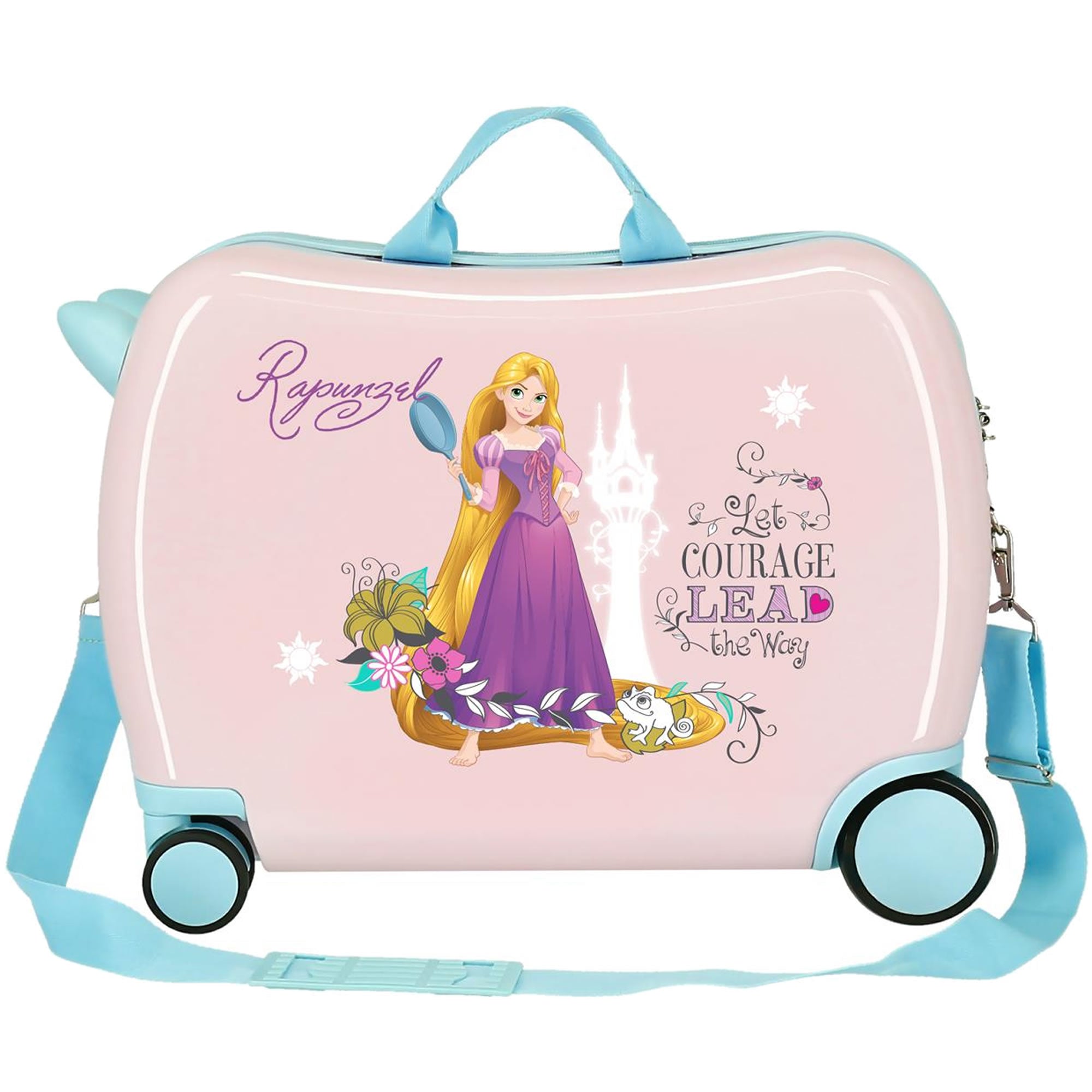 Princess Rapunzel Sitzkoffer Kinder Hartschalen Koffer Ziehkoffer Joumma Bags 34 Liter