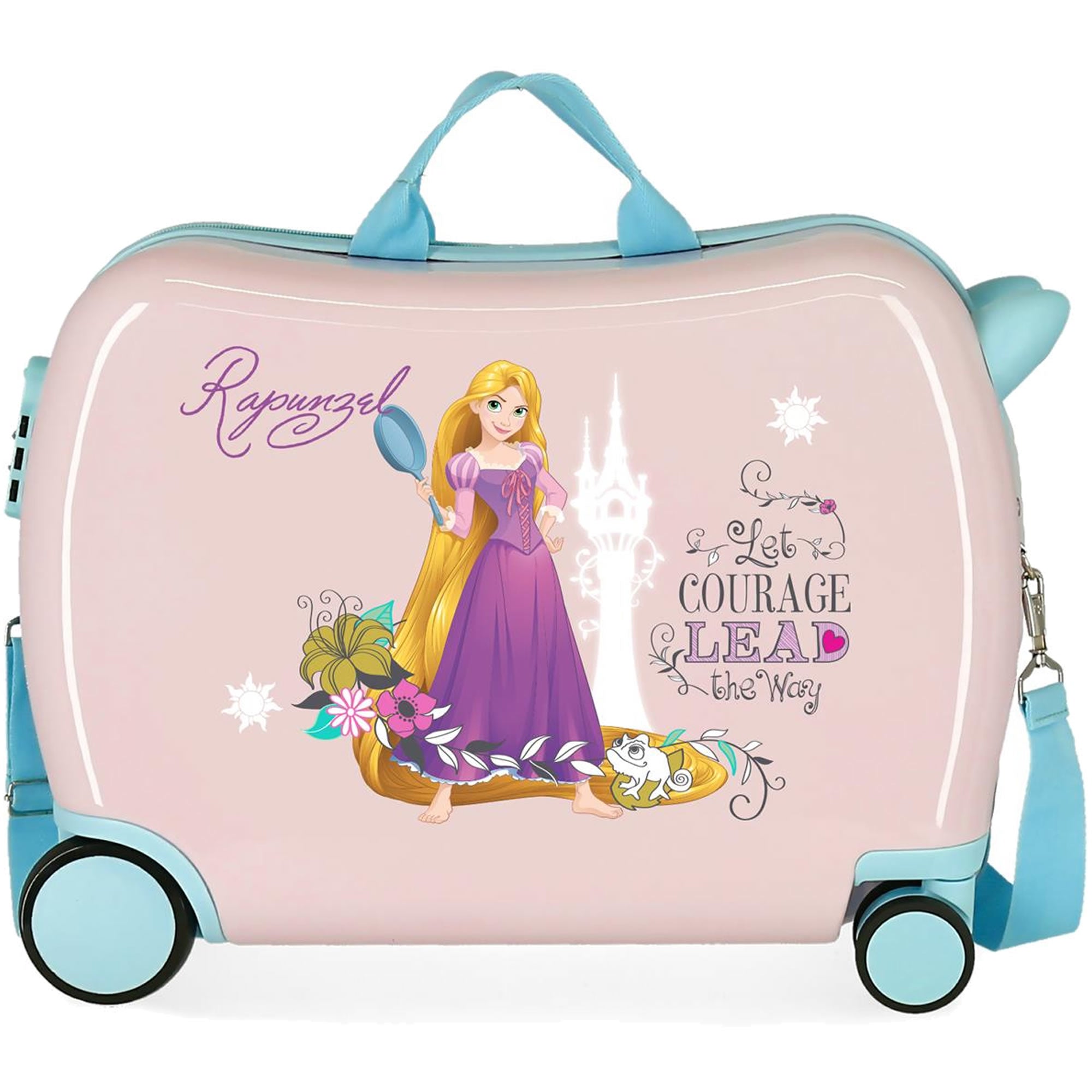 Princess Rapunzel Sitzkoffer Kinder Hartschalen Koffer Ziehkoffer Joumma Bags 34 Liter