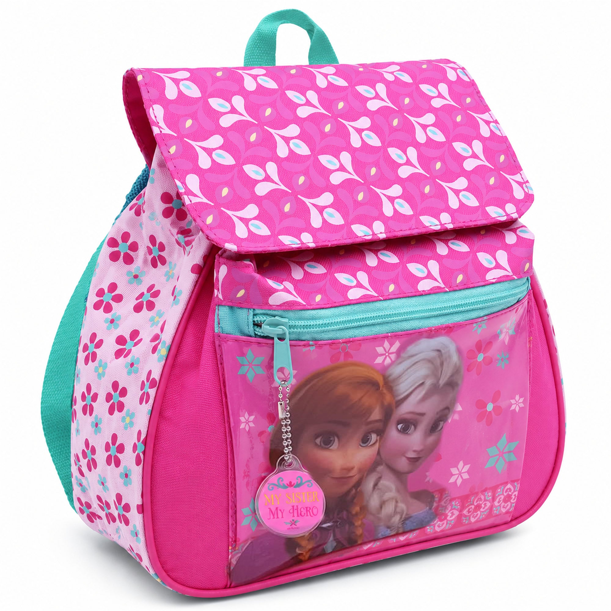 Disney Frozen Kindergartenrucksack 28 cm Anna Elsa Pink mit Fronttasche