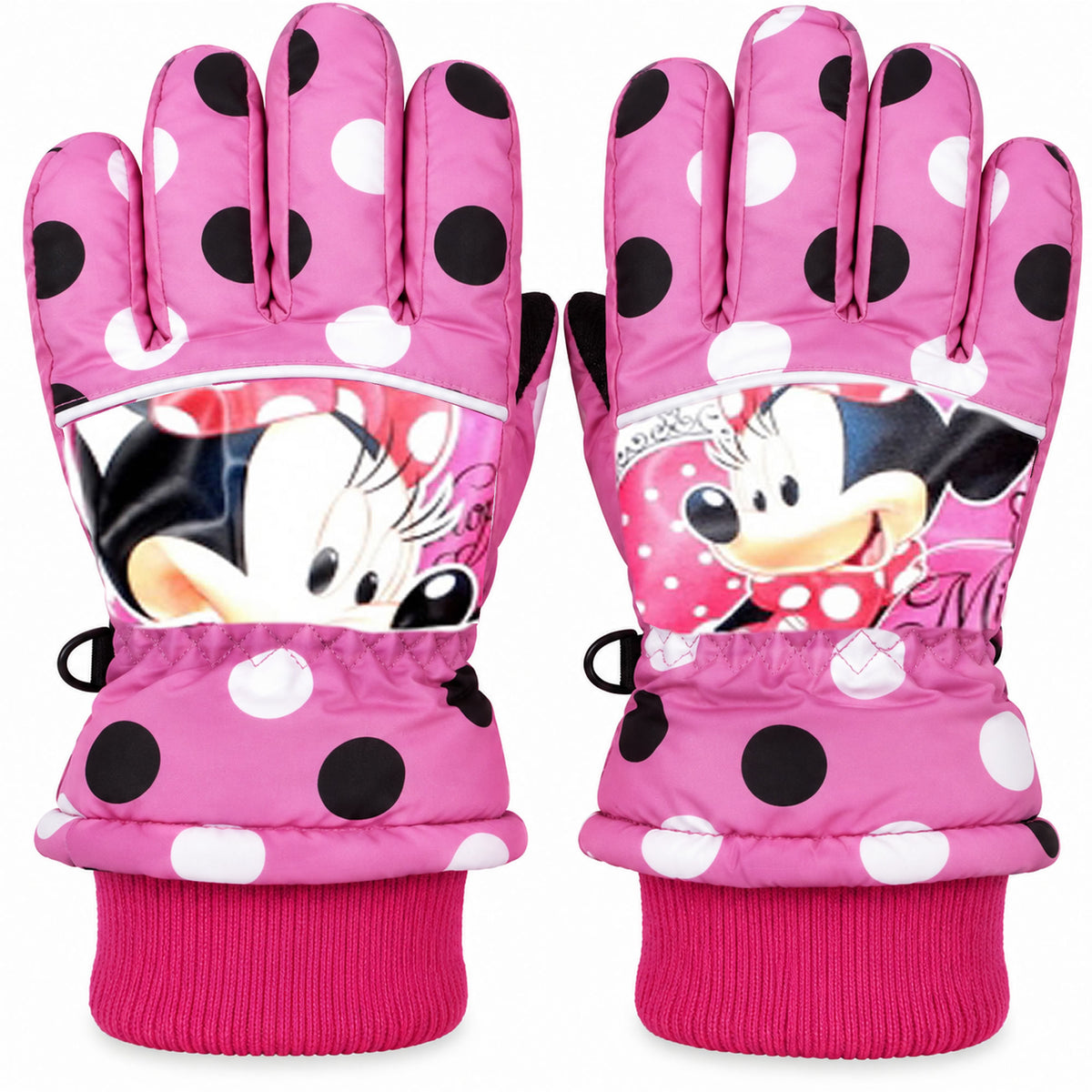 Disney Minnie Mouse Kinder Winterhandschuhe Pink – warm gefüttert