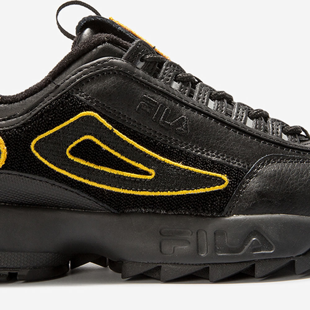 FILA Disruptor Sneaker Patches II Damen Schuh Low Schwarz