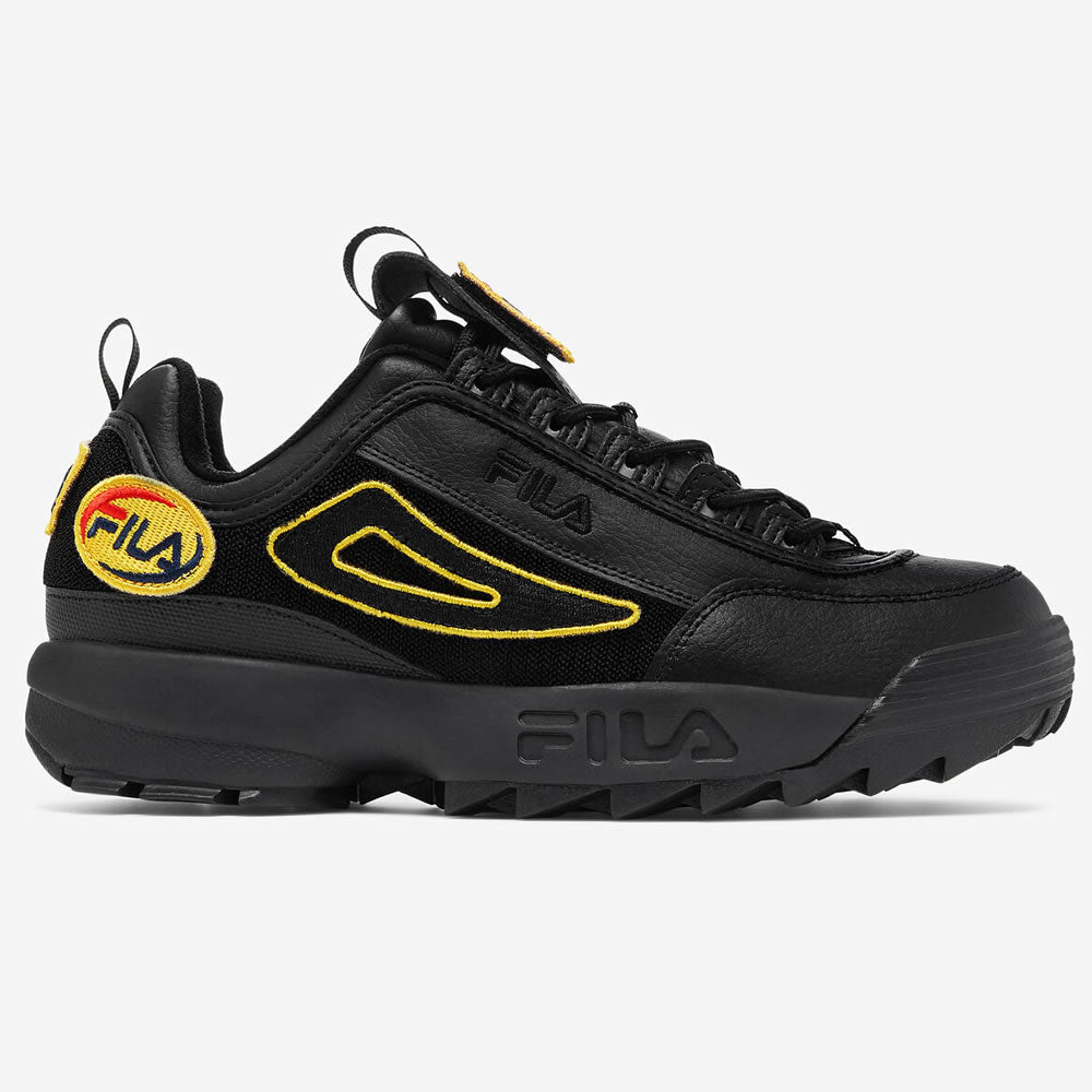 FILA Disruptor Sneaker Patches II Damen Schuh Low Schwarz