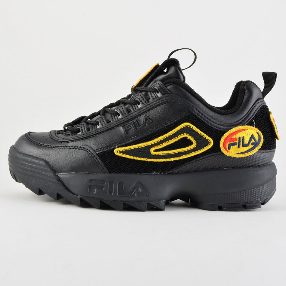 FILA Disruptor Sneaker Patches II Damen Schuh Low Schwarz