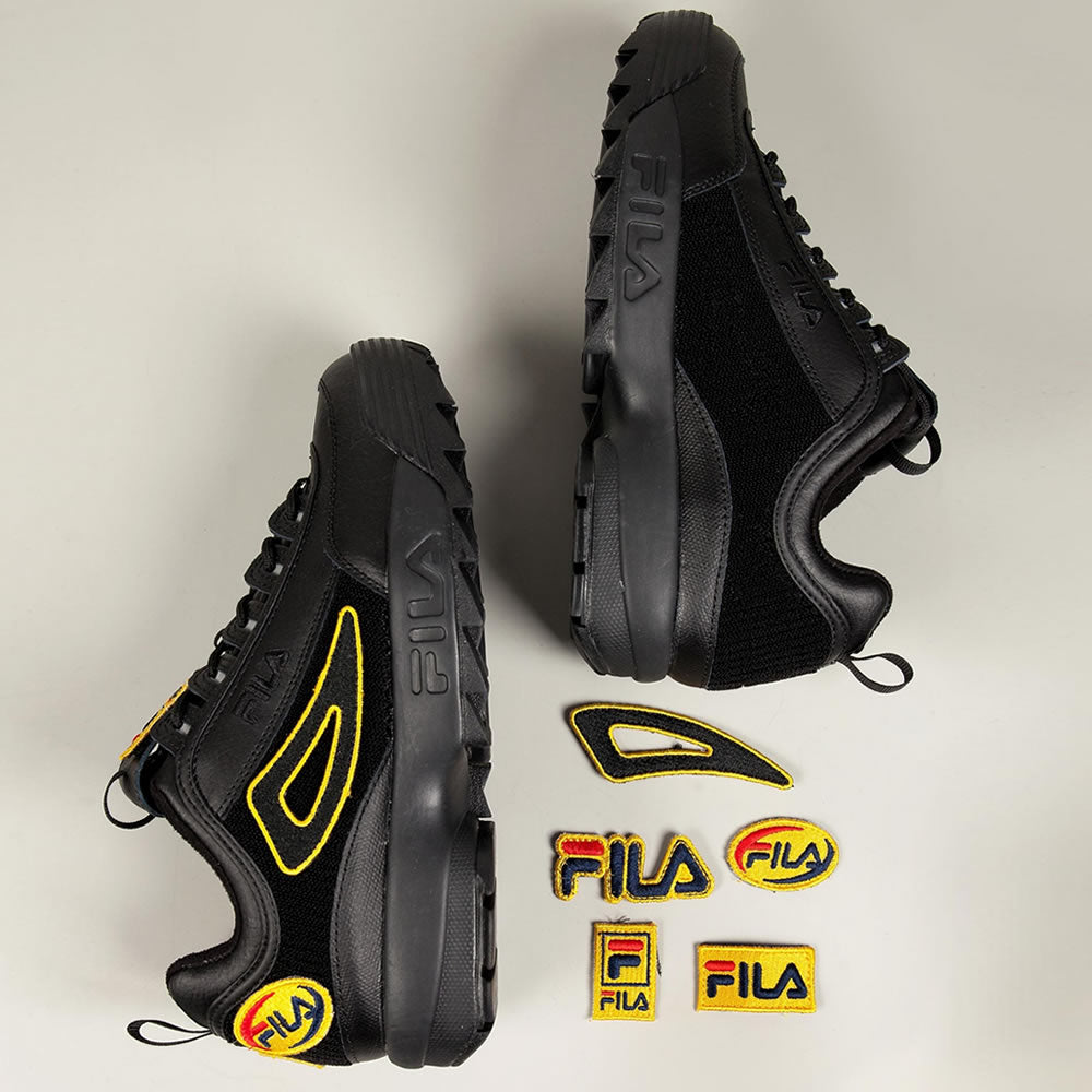 FILA Disruptor Sneaker Patches II Damen Schuh Low Schwarz